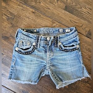 MISS ME GIRLS SIZE 8 JEAN CUT OFF SHORTS